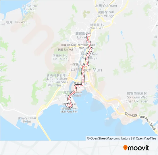 614P Light Rail Line Map