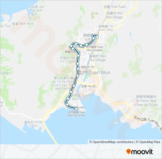 615P Light Rail Line Map