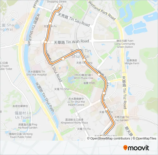 751P Light Rail Line Map