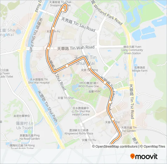 751P Light Rail Line Map