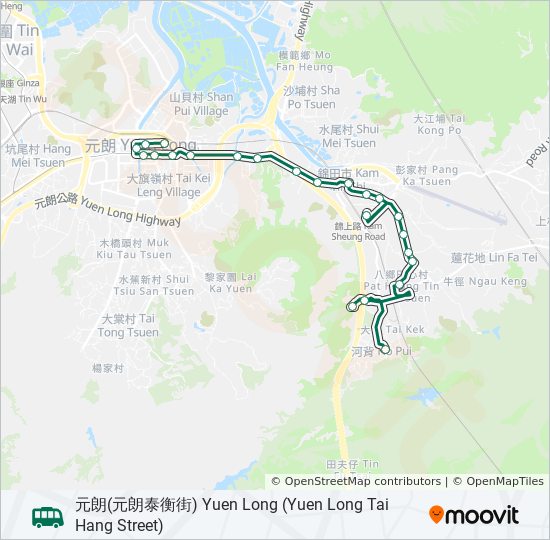 71 Route Schedules Stops Maps 元朗 元朗泰衡街 Yuen Long Yuen Long Tai Hang Street Updated