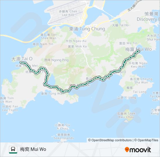 巴士1的線路圖