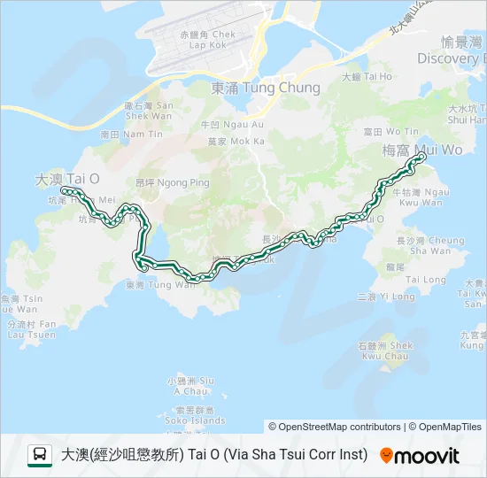 1 Bus Line Map