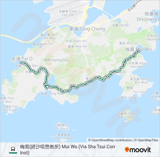 巴士1的線路圖