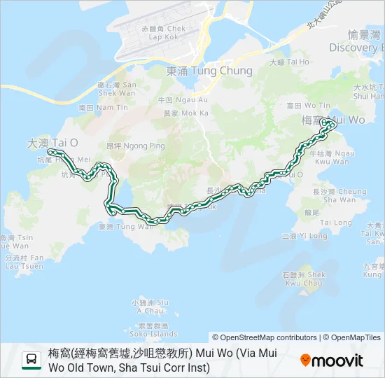 1 Bus Line Map