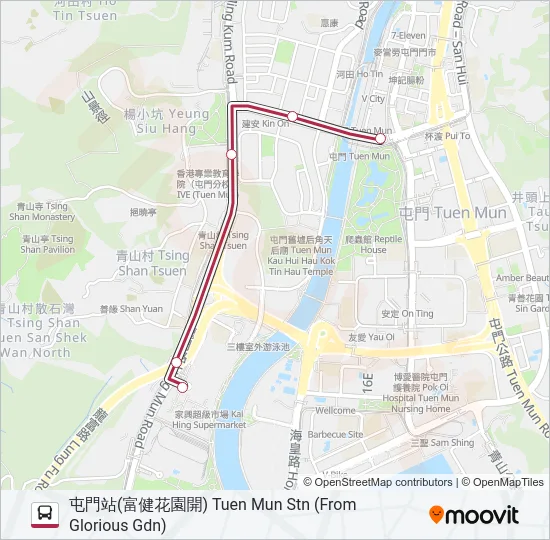 506 Bus Line Map