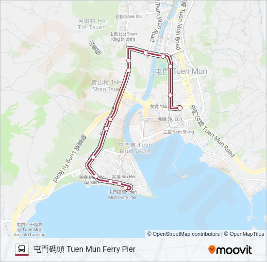 506 Bus Line Map