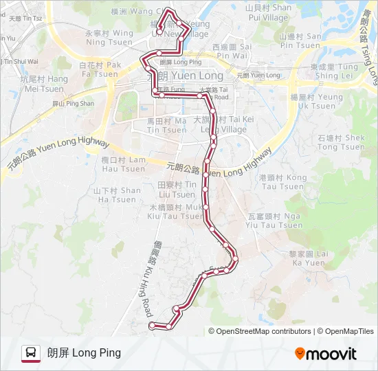 K66 Bus Line Map