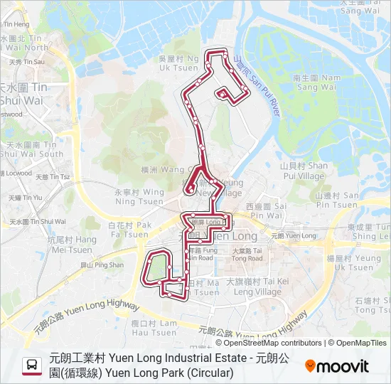 K68 Bus Line Map