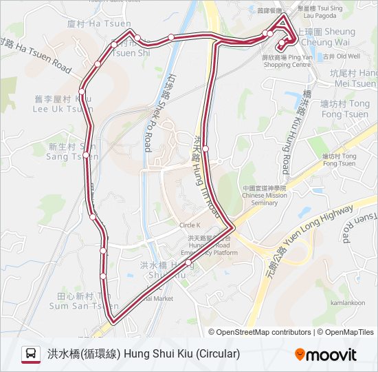 K75A bus Line Map