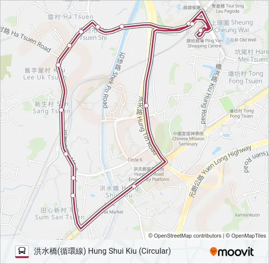 K75A Bus Line Map