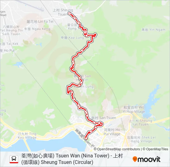 51 Bus Line Map