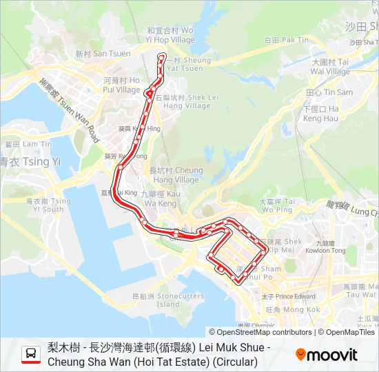 36A Bus Line Map