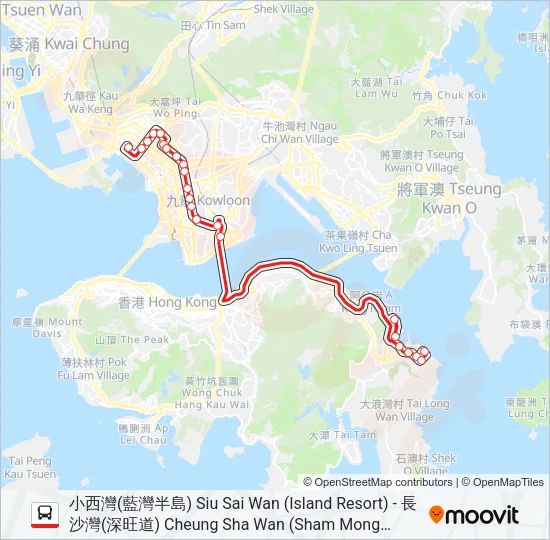 118P Bus Line Map