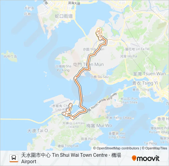 E37 Bus Line Map