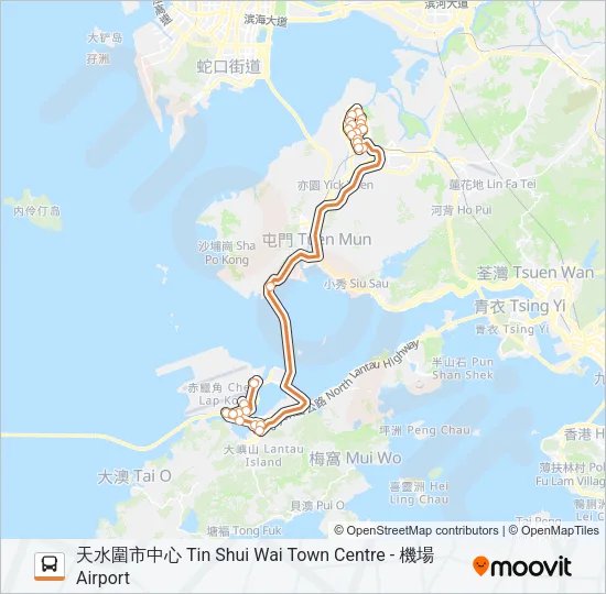 E37 Bus Line Map