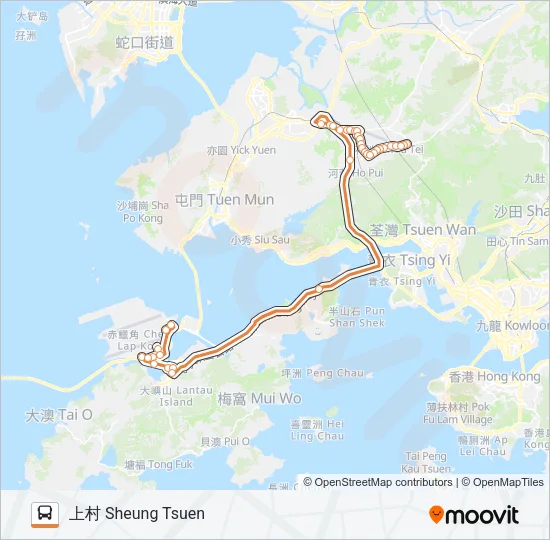 E36P Bus Line Map