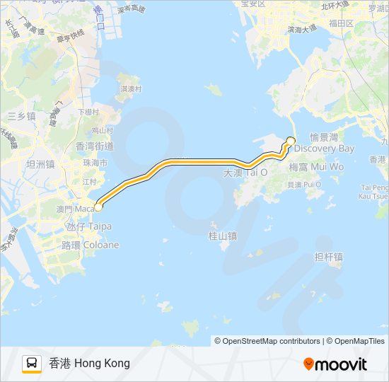 港澳線 Bus Line Map