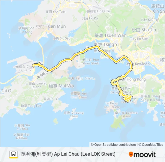 A10 Bus Line Map