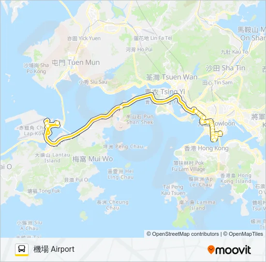 A21 Bus Line Map