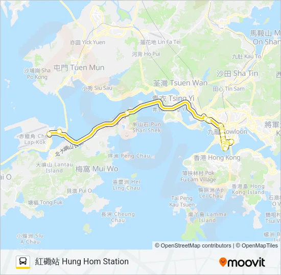 A21 Bus Line Map