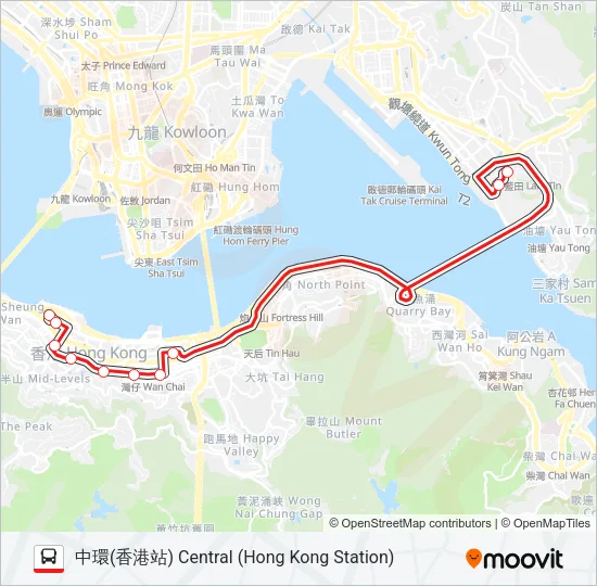 621 Bus Line Map