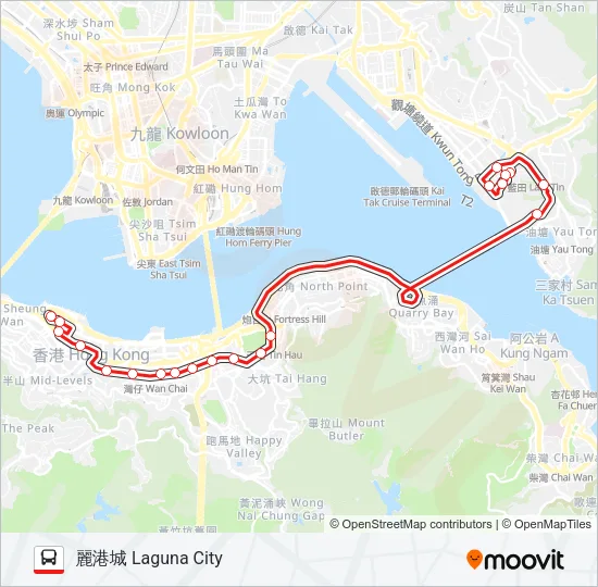 621 Bus Line Map