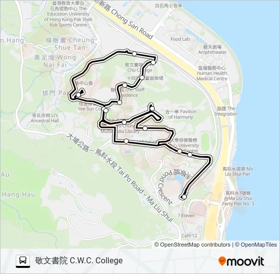 H Bus Line Map