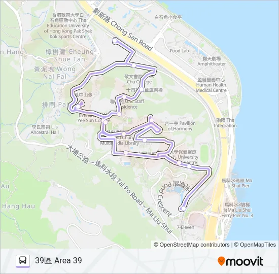 N Bus Line Map