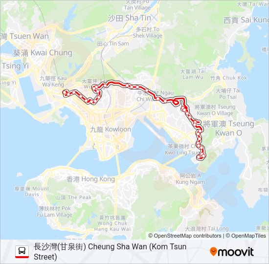 巴士214的線路圖