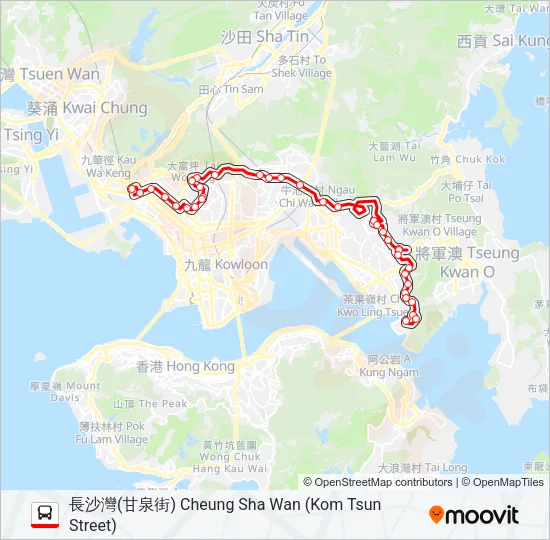 214 Bus Line Map