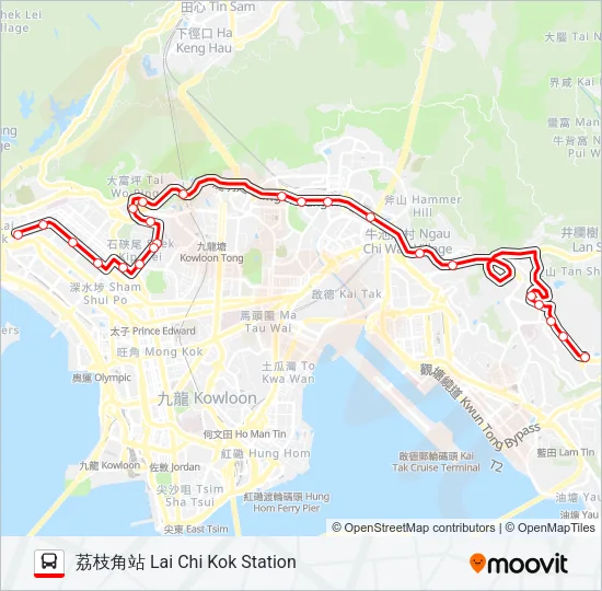 214 Bus Line Map