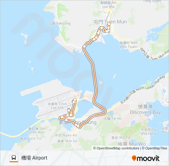 E33 Bus Line Map