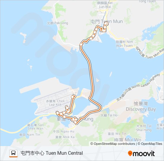 E33 bus Line Map