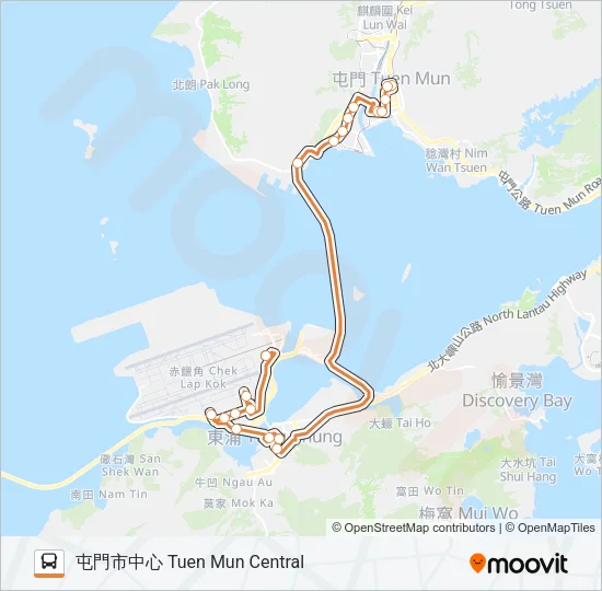 E33 Bus Line Map