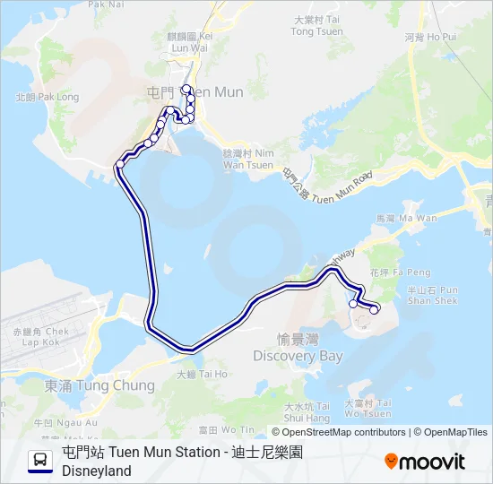 R33 Bus Line Map