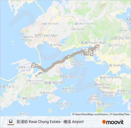 巴士A32的線路圖