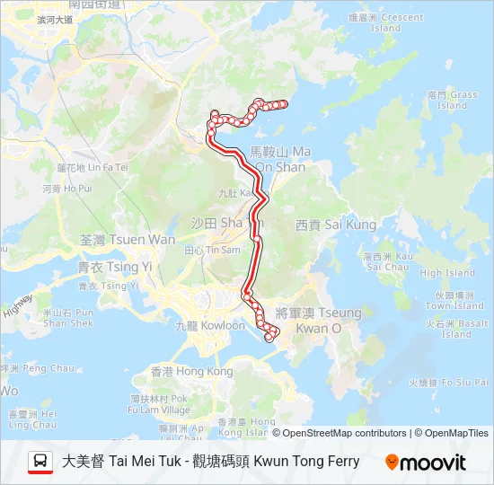 74E Bus Line Map