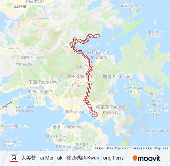 74E bus Line Map