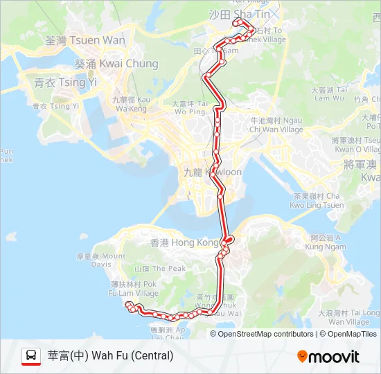 N170 Bus Line Map