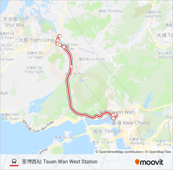 268M bus Line Map