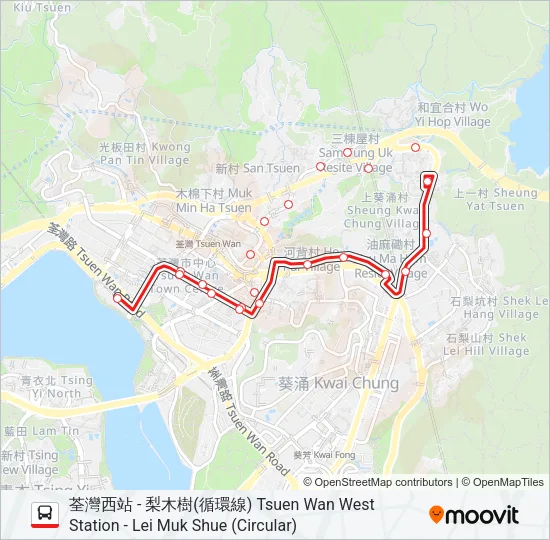 36 Bus Line Map