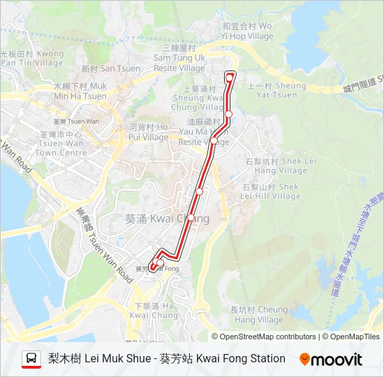 36M Bus Line Map