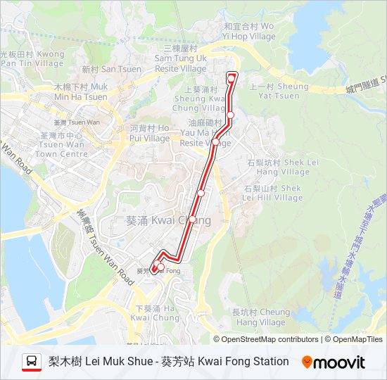 36M bus Line Map