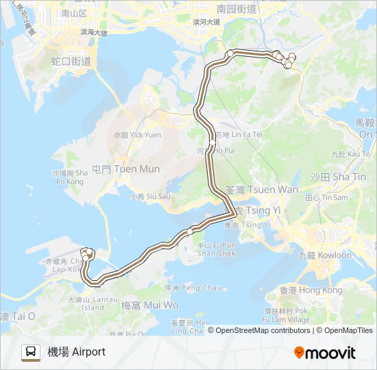 A43P Bus Line Map