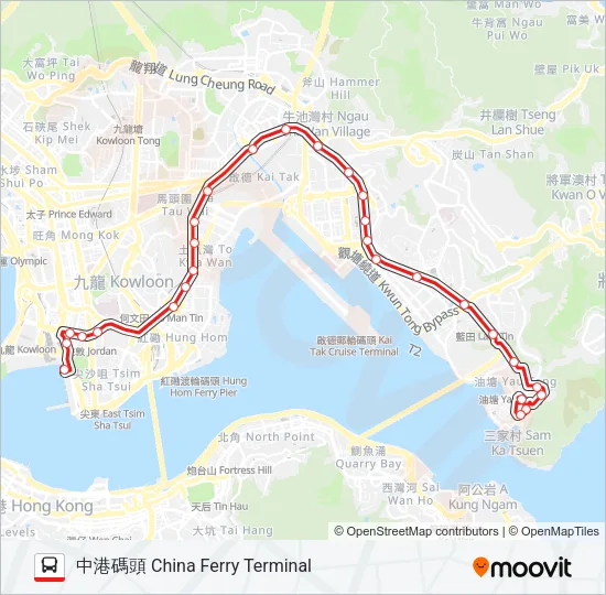 14 Bus Line Map