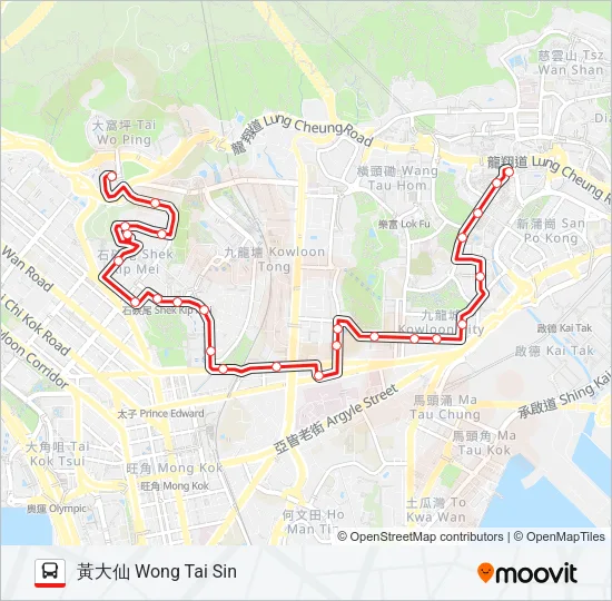 2D Bus Line Map