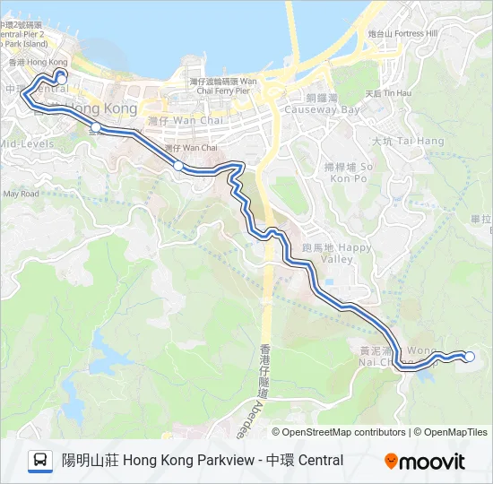 HR45 Bus Line Map