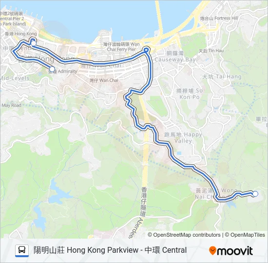 HR45 Bus Line Map