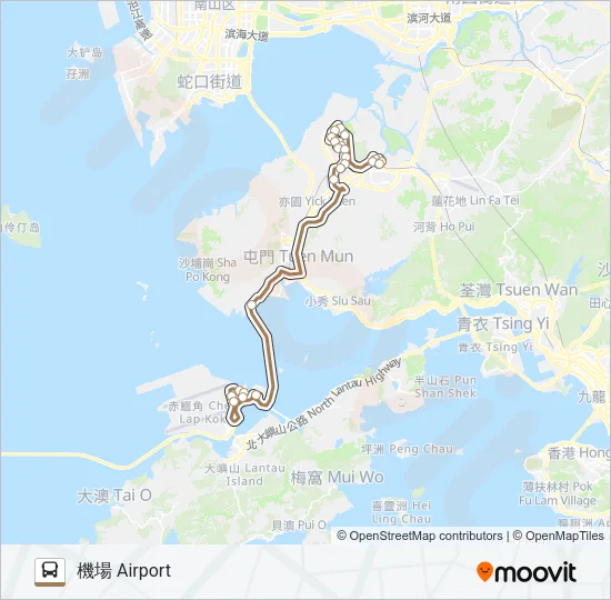 A37 Bus Line Map